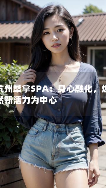 以杭州桑拿SPA：身心融化，焕发自然新活力为中心