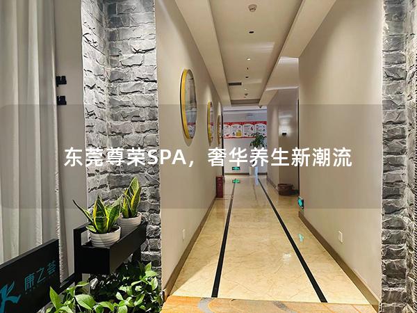 东莞尊荣SPA，奢华养生新潮流