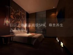 以以上海浦东高级SPA，尊贵养生之选为中心