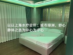 以以上海水疗会所：城市绿洲，舒心静体之选为中心为中心