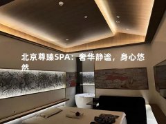 北京尊臻SPA：奢华静谧，身心悠然