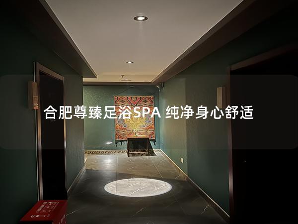 合肥尊臻足浴SPA 纯净身心舒适