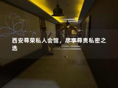 西安尊荣私人会馆，尽享尊贵私密之选