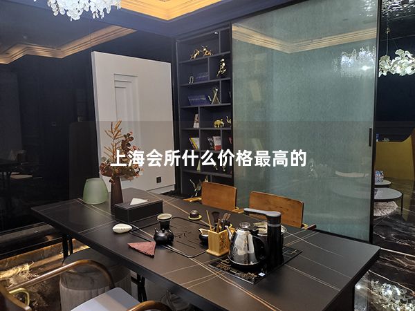 上海会所什么价格最高的